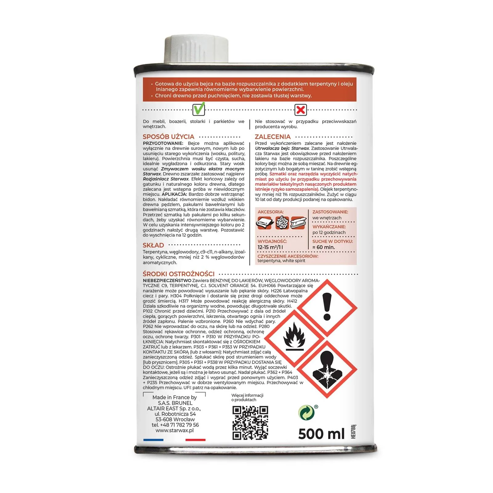 BEJCA DĄB RUSTYKALNY 0.5 L STARWAX - Image 4