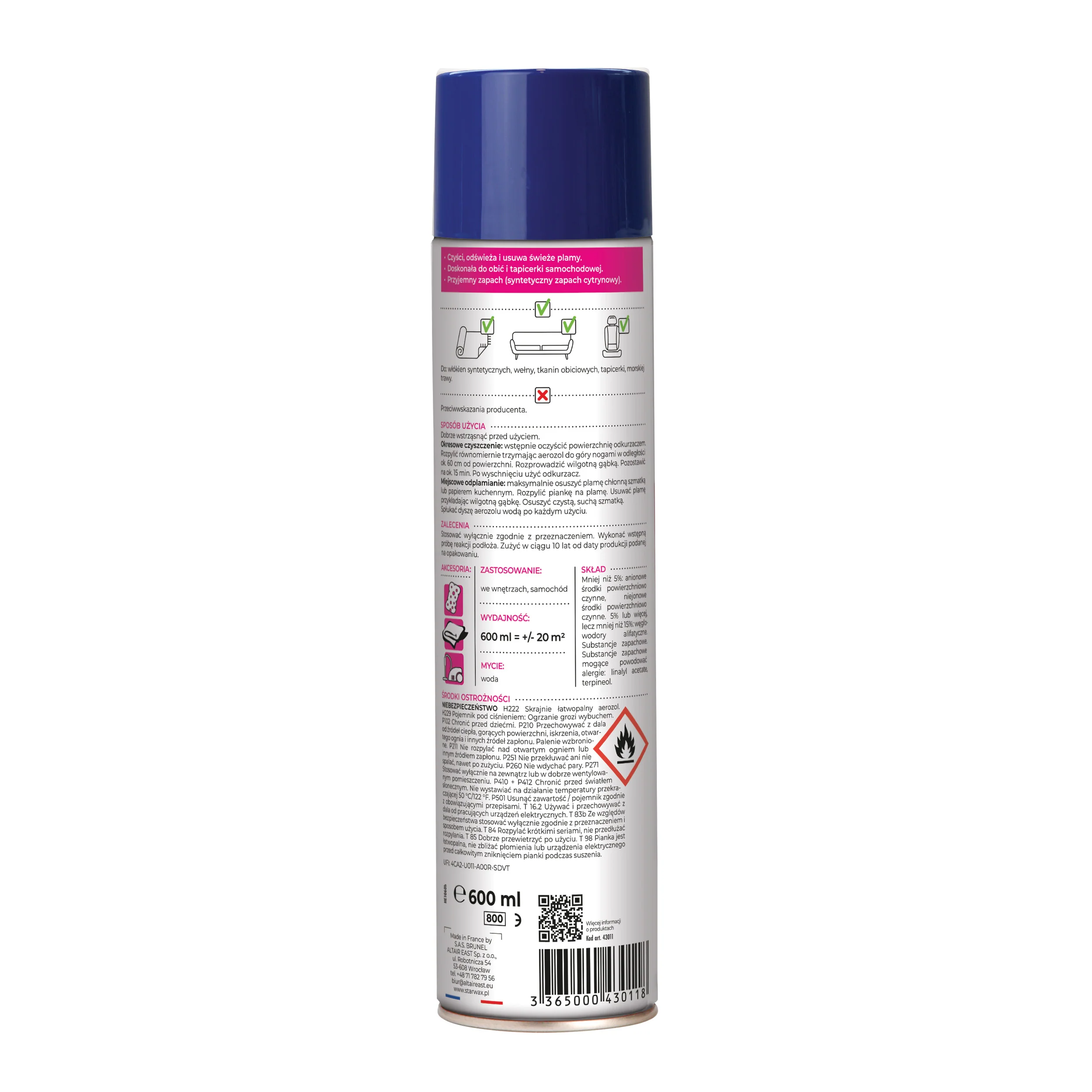 EKSPRESOWA PIANKA DYWANY & WYKŁADZINY 600 ML STARWAX - Image 2