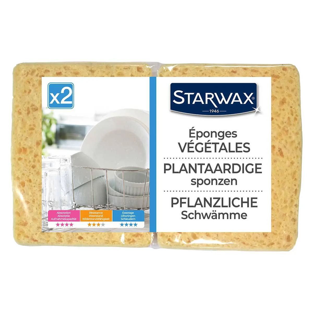 GĄBKA NATURALNA 2 SZT STARWAX