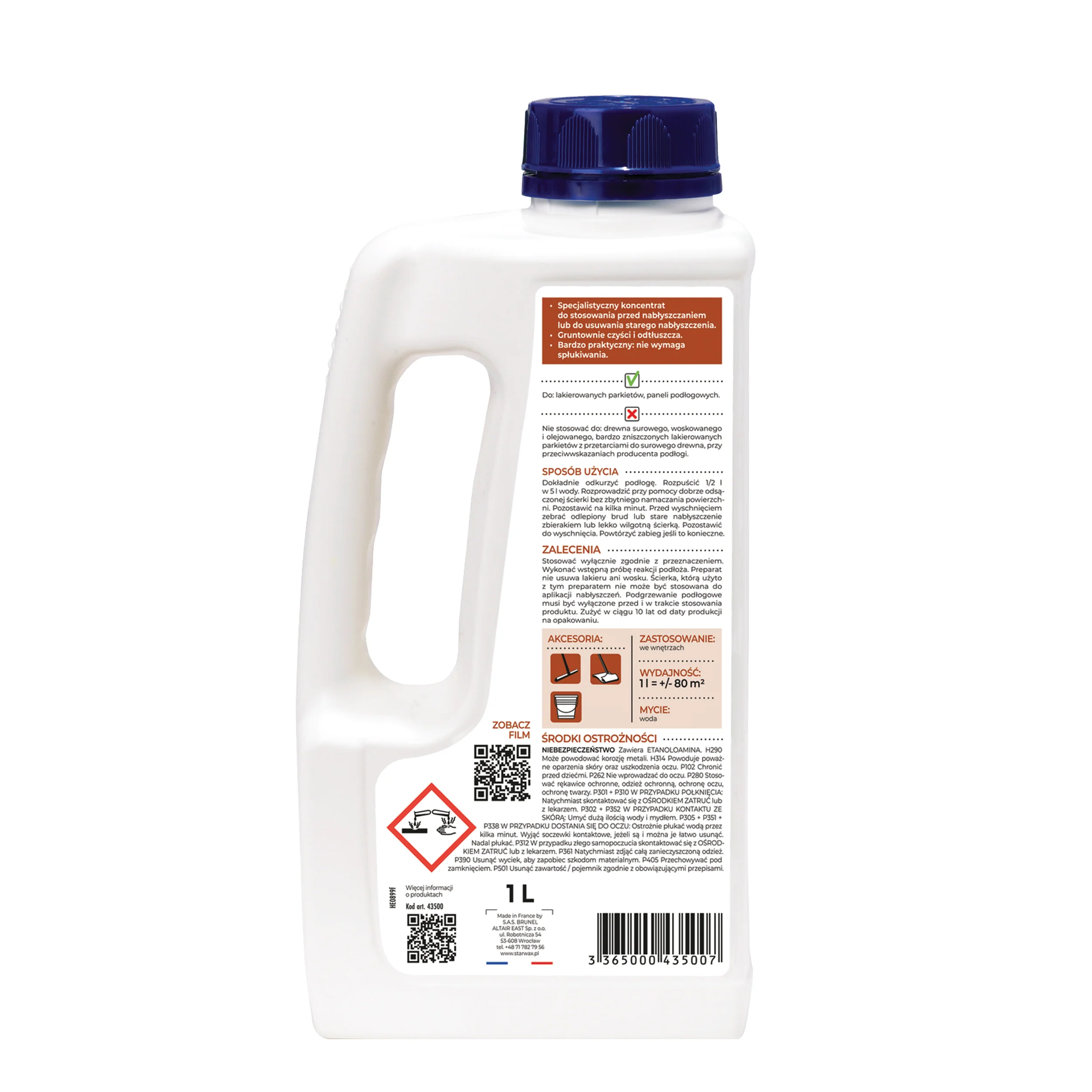 INTENSYWNY ZMYWACZ PARKIETY PANELE 1 L STARWAX - Image 2