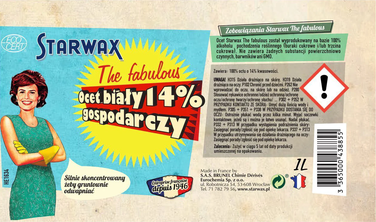 OCET BIAŁY 14% GOSPODARCZY 1 L STARWAX THE FABULOUS - Image 3