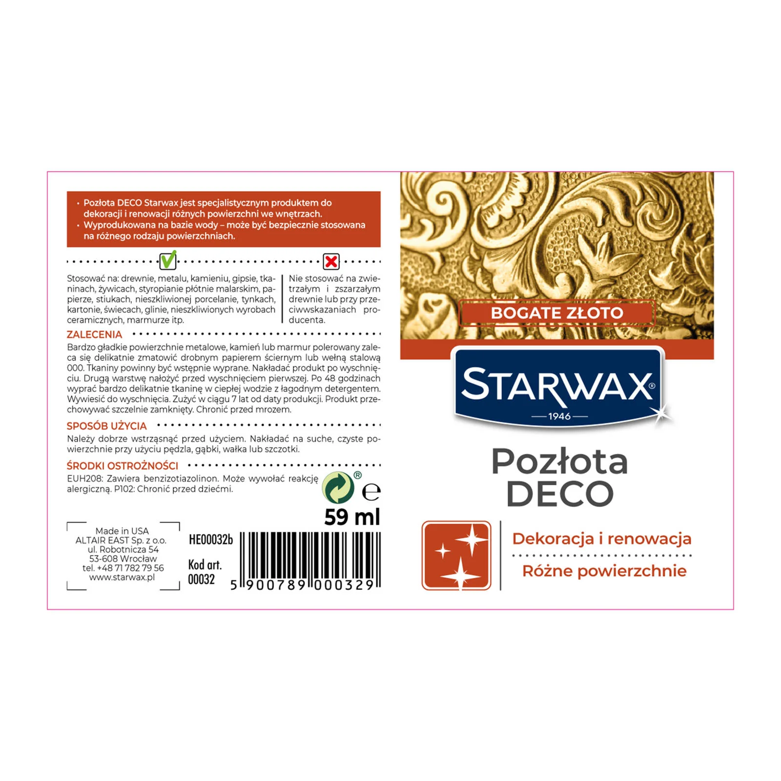 POZŁOTA DECO BOGATE ZŁOTO 59 ML - Image 3