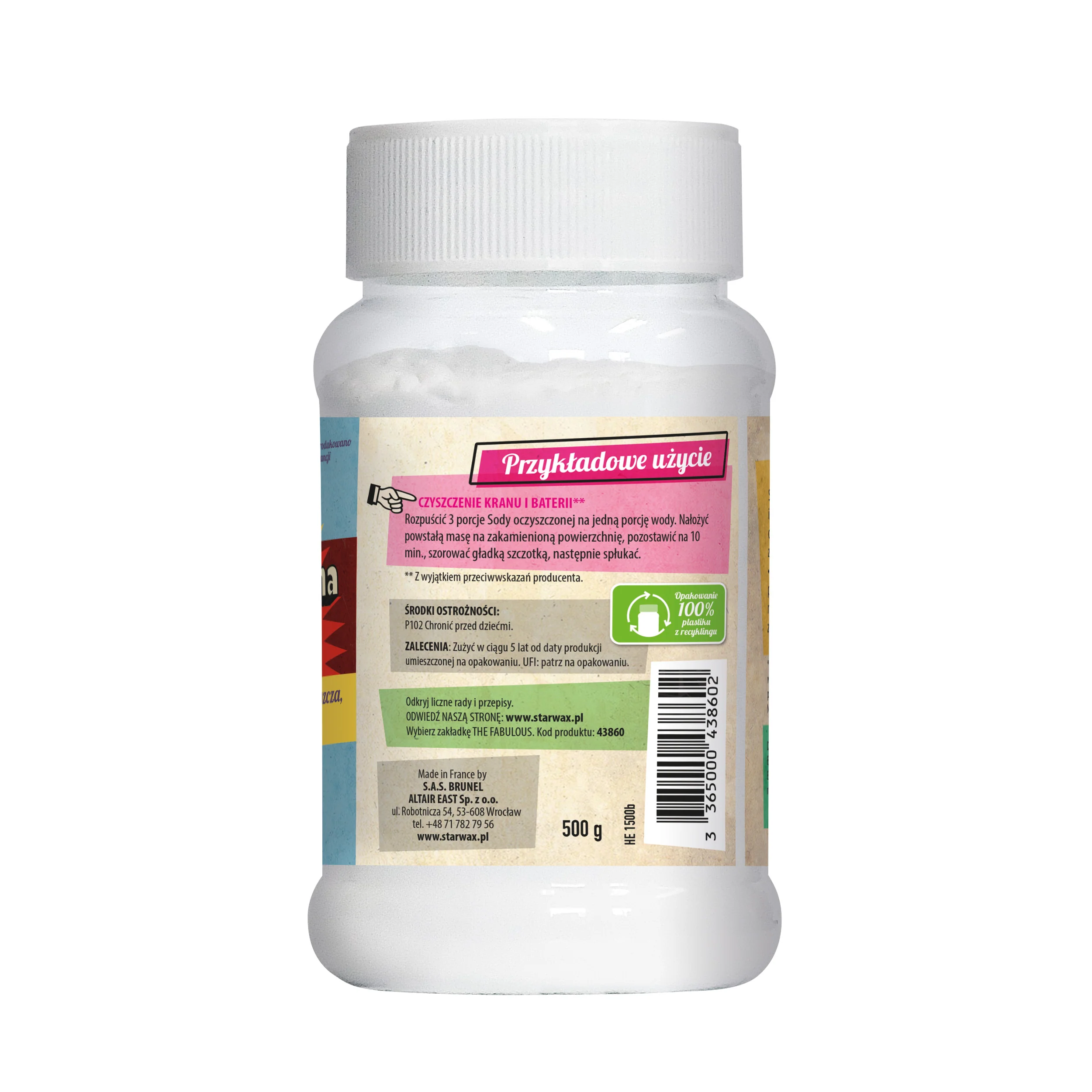 SODA OCZYSZCZONA GOSPODARCZA 500 G STARWAX THE FABULOUS - Image 3