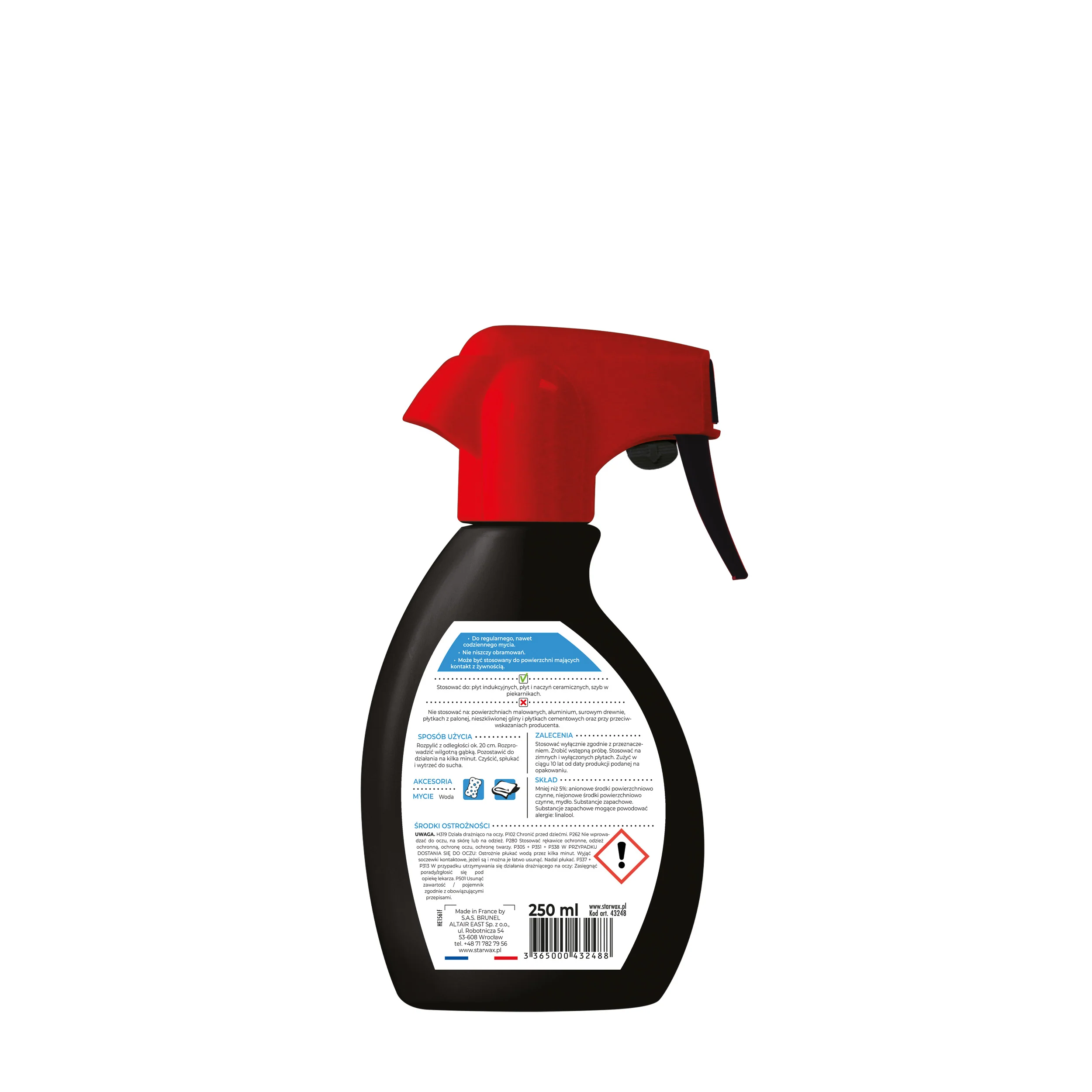 PŁYN DO MYCIA PŁYTY KUCHENNE 250 ML STARWAX - Image 2