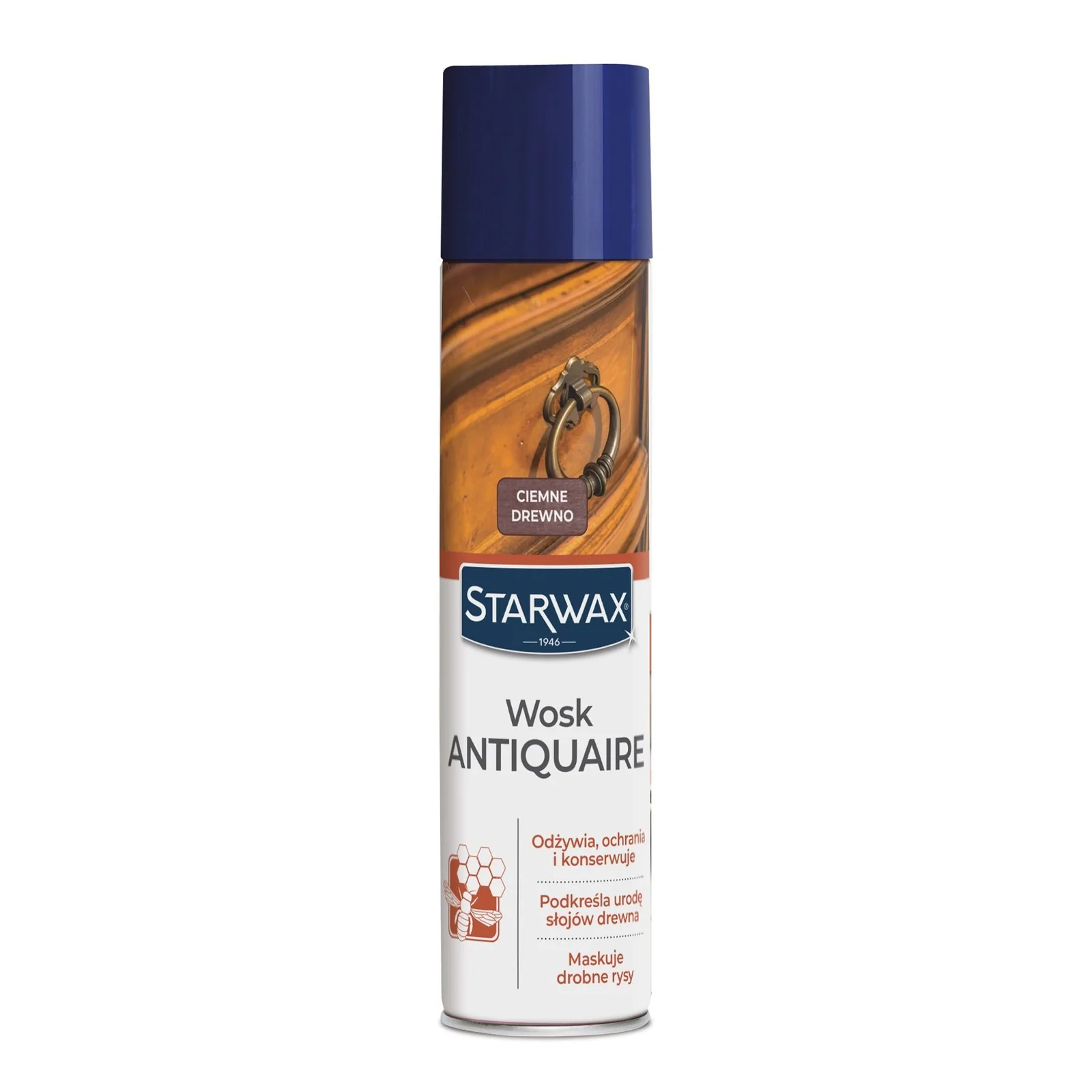 WOSK W AEROZOLU DO CIEMNEGO DREWNA 300 ML STARWAX