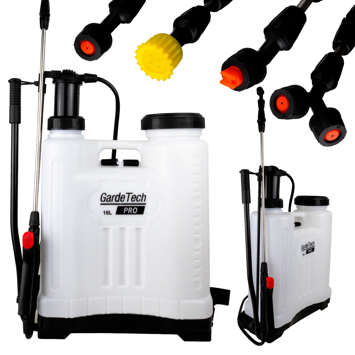 ZESTAW DO USUWANIA ZIELONYCH NALOTÓW: OPRYSKIWACZ PLECAKOWY GARDETECH PRO 16L + PREPARAT STARNET - Image 5