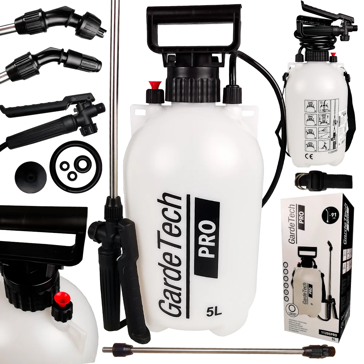 ZESTAW DO USUWANIA ZIELONYCH NALOTÓW: OPRYSKIWACZ GARDETECH PRO 5L + PREPARAT STARNET - Image 7